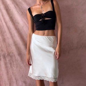 COPY - *NWT* Motel Rocks Ivory Satin Midi Skirt